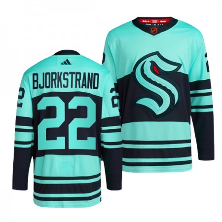 Miesten NHL Seattle Kraken Pelipaita Oliver Bjorkstrand 22 Reverse Retro 2.0 Adidas 2022-23 Jäänsininen Authentic Miesten NHL Seattle Kraken Pelipaita Oliver Bjorkstrand 22 Reverse Retro 2.0 Adidas 2022-23 Jäänsininen Authentic